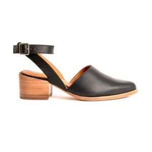 Portland Leather Company Leather Ankle Wrap Heel